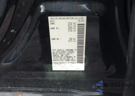 2015 Nissan Altima 2.5 S z USA, uszkodzony, nr VIN 1N4AL3AP4FC187961